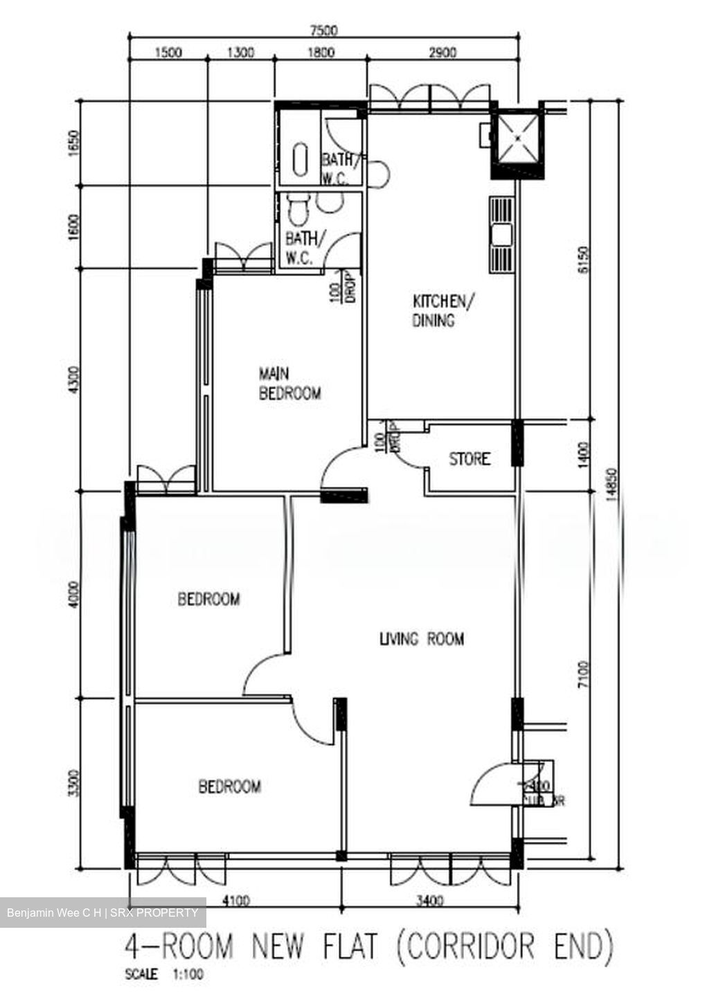 Blk 136 Bukit Batok West Avenue 6 (Bukit Batok), HDB 4 Rooms #566651051